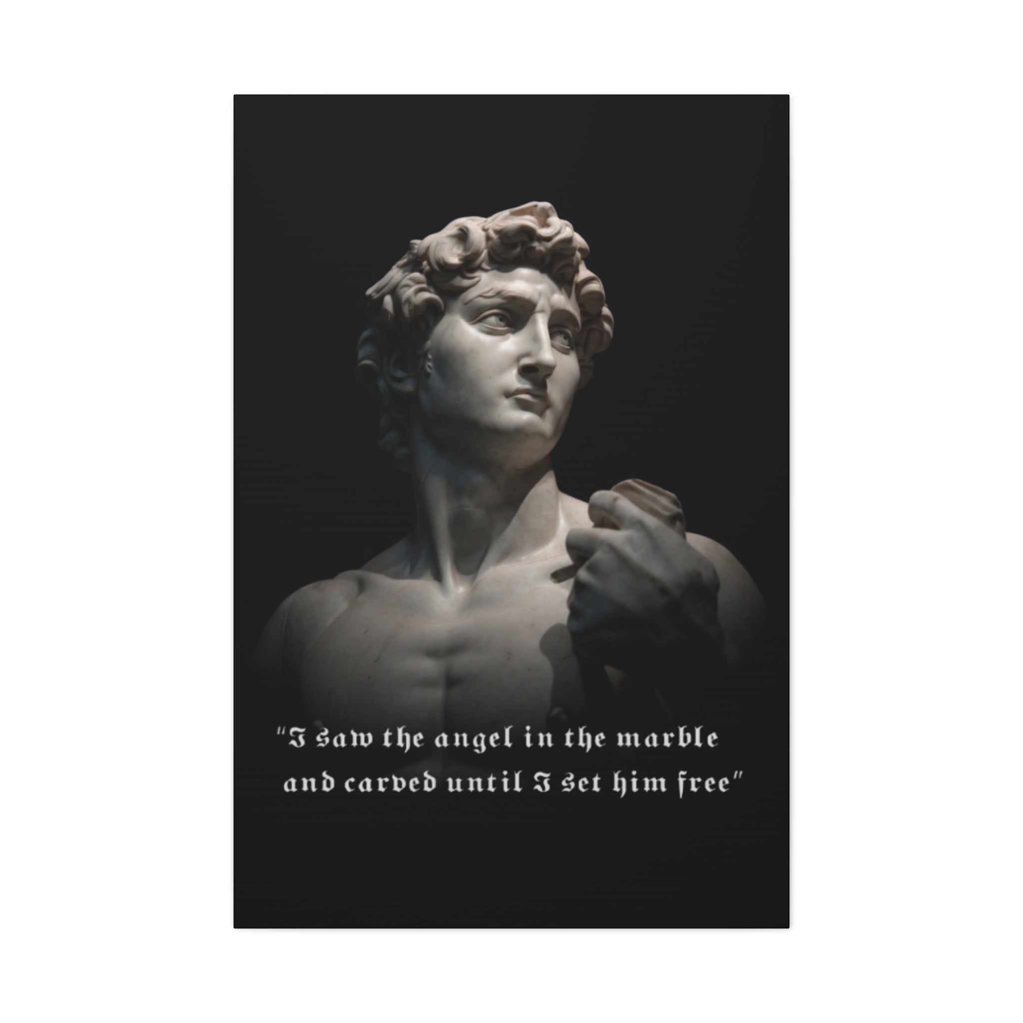 Matte "Carved From Stone" Canvas